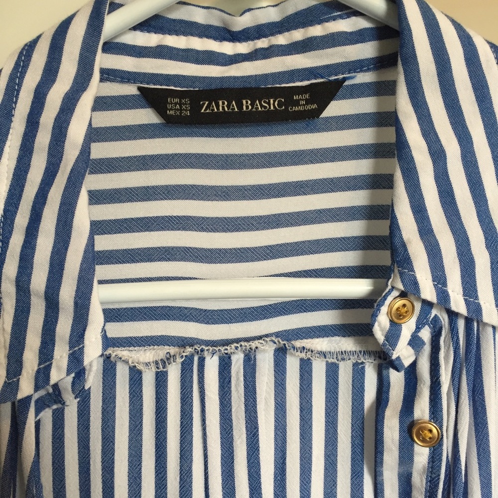 Zara striped blouse